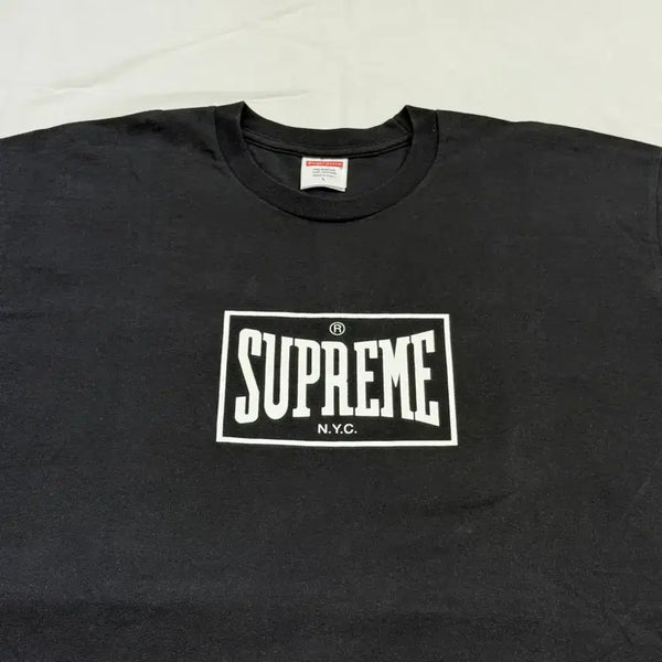 [BUNJANG] Supreme Warm-up Short Sleeve T-Shirt Black / 슈프림 웜업 반팔 티셔츠 블랙