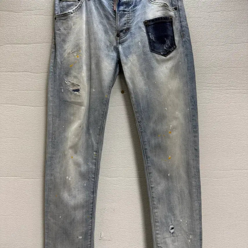 [BUNJANG] DSQUARED2 Washed Denim Slim Jeans (EU46 / 30-31) / 디스퀘어드2 워싱 데님 청바지. (슬림 진)(eu46)30-31 정품
