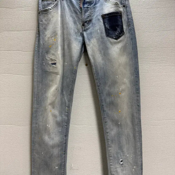 [BUNJANG] DSQUARED2 Washed Denim Slim Jeans (EU46 / 30-31) / 디스퀘어드2 워싱 데님 청바지. (슬림 진)(eu46)30-31 정품