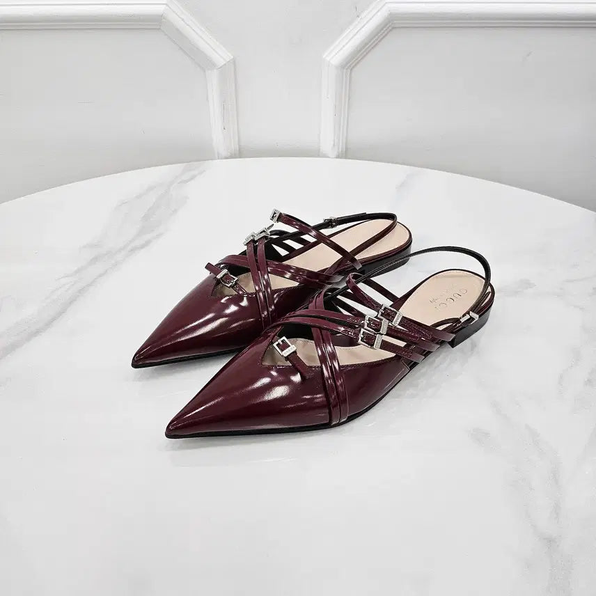 [BUNJANG] Gucci Serafin Strap Slingback 37 New / 구찌 세라핀 스트랩 슬링백 796015 37 새상품