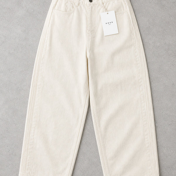 [BUNJANG] NOUN Wide Pin-tuck Denim Natural White / [1 size] 노운 와이드 핀턱 데님 내추럴 화이트