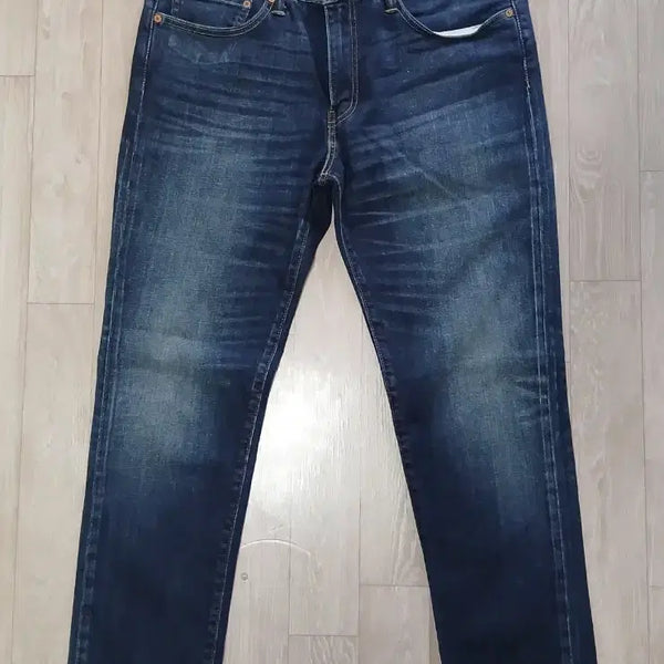 [BUNJANG] Levi's 511 Selvedge Leather Tab Mid-Blue Stretch Jeans (Size 36) / 리바이스 511 가죽탭 중청 스판 36 빈티지