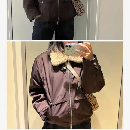 [BUNJANG] TENUEV Fur Collar Blouson Padded Jumper / 테누브 퍼 카라 블루종 패디드 점퍼