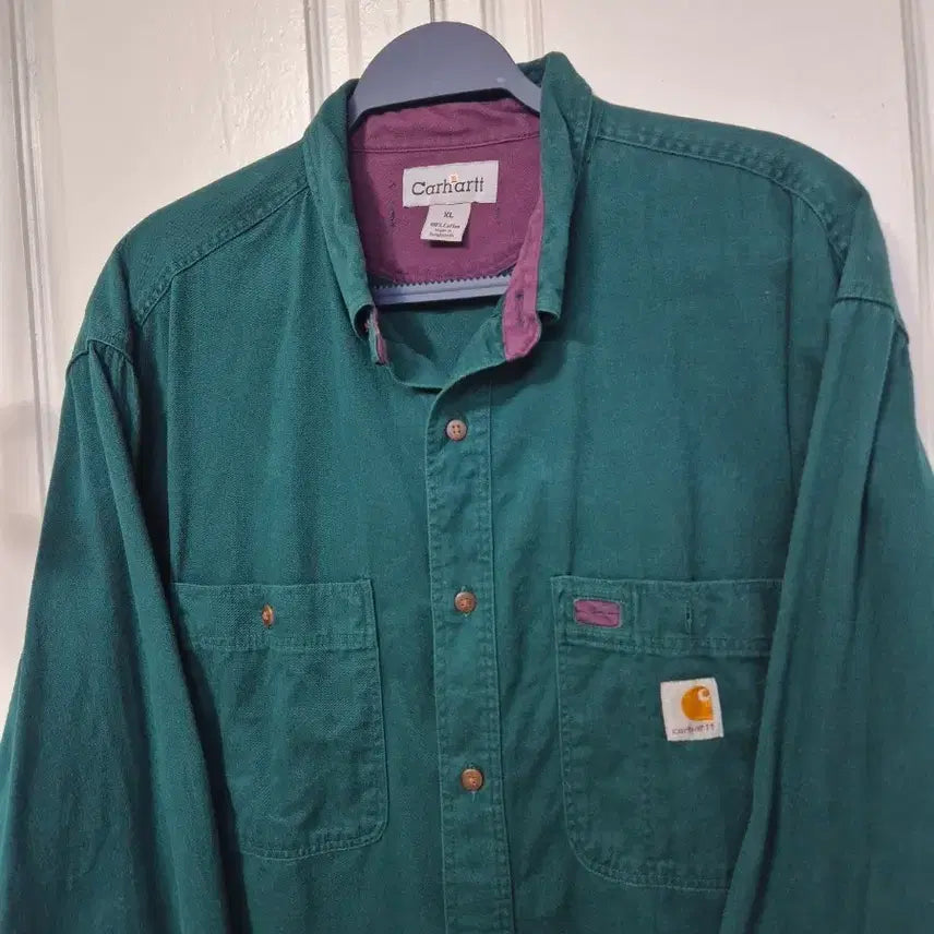 [BUNJANG] Carhartt Green Long-Sleeve Shirt XL / 칼하트 그린 긴팔 셔츠 XL