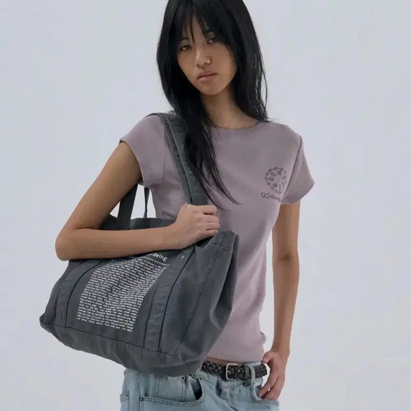 [BUNJANG] Wellbeing Express Peace Pigeon T-Shirt Lilac / 웰빙익스프레스 PEACE Pigeon Tee Lilac