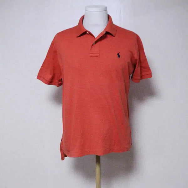 [BUNJANG] Polo Ralph Lauren Men's 100 Orange Short Sleeve Polo Shirt / 폴로 남성100 카라 반팔 티셔츠(1)