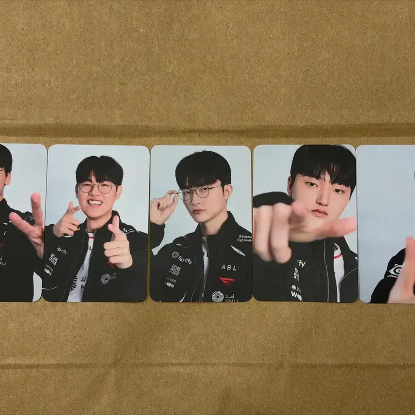[BUNJANG] T1 LCK LCK Booth 5-Member Bundle Set Photocard / T1 LCK 정규 티원부스 포카 포토카드 5인세트 일괄