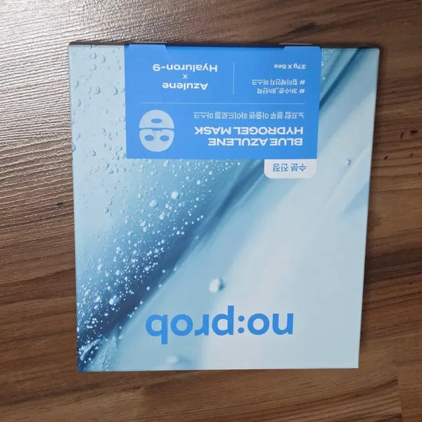 [BUNJANG] No Frop Blue Azulene Hydrogel Mask (5 Sheets) / 노프랍 블루 아줄렌 하이드로겔 마스크 수분진정용 5장