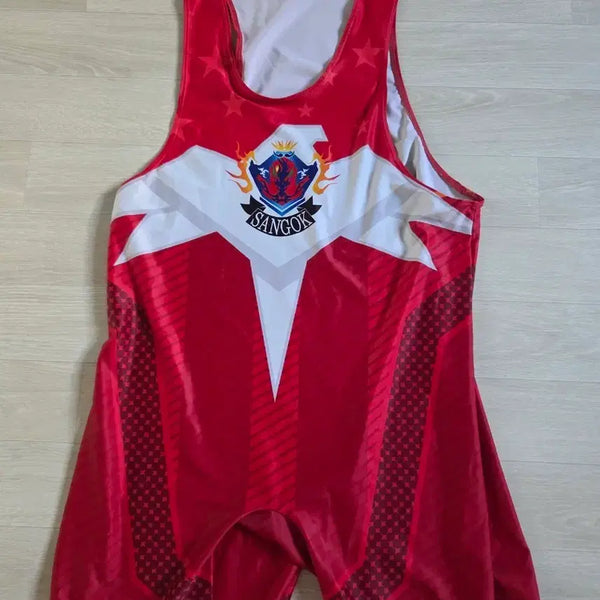[BUNJANG] Wrestling Singlet 3XL Red / 레슬링 시합복 3XL 레드 (본문필독)