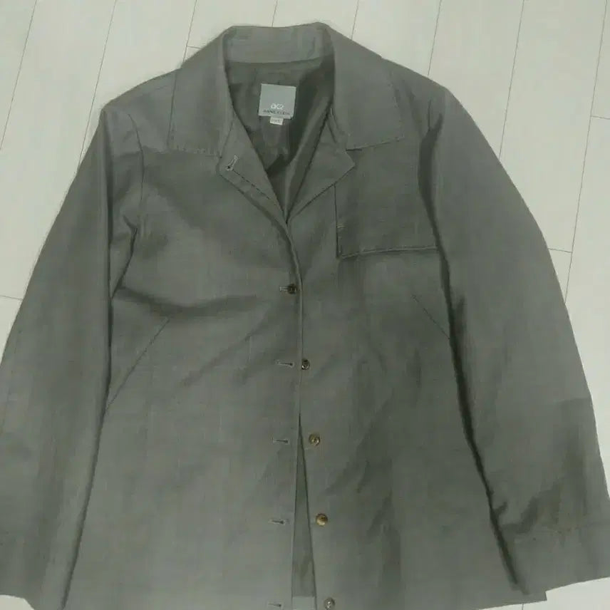 [BUNJANG] Anne Klein Grey Wool Jacket 66 / 앤클라인 그레이 모직 자켓 66