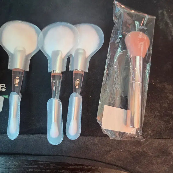 [BUNJANG] Glint & 3CE Makeup Brush Set (4 pcs) / 메이크업 브러쉬 새상품 4개 일괄