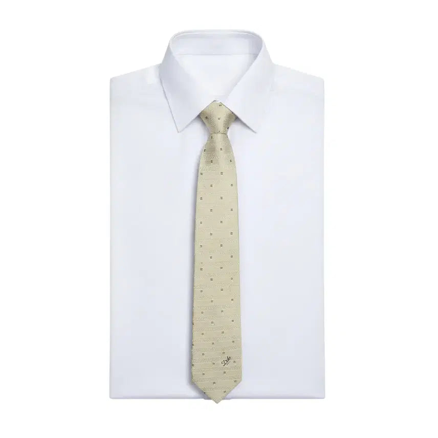 [BUNJANG] Daks Logo Pattern Tie / 닥스 로고 패턴 넥타이