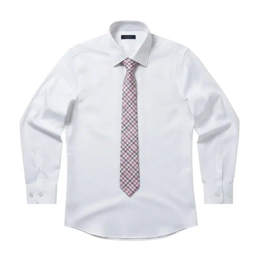 [BUNJANG] Daks Pink Check Pattern Tie / 닥스 핑크 체크패턴 넥타이