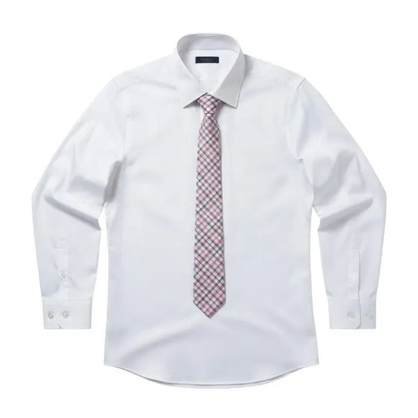 [BUNJANG] Daks Pink Check Pattern Tie / 닥스 핑크 체크패턴 넥타이