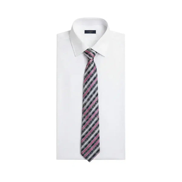 [BUNJANG] Daks Logo Check Pattern Necktie / 닥스 로고 체크패턴 넥타이