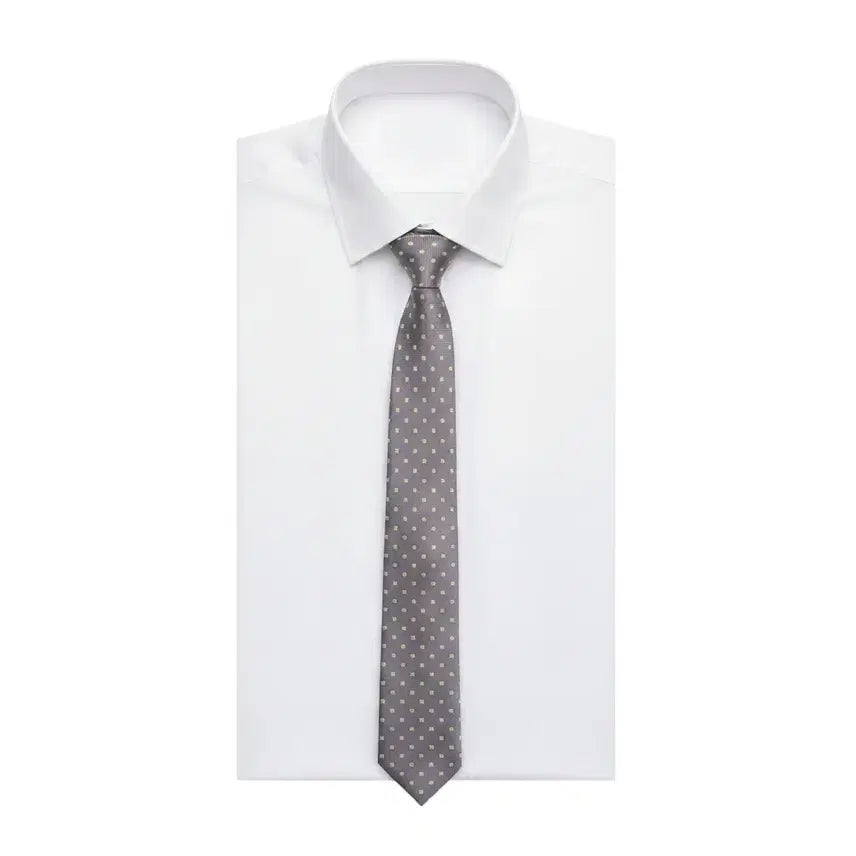 [BUNJANG] Daks Checkered Pattern Necktie / 닥스 네모 패턴 넥타이