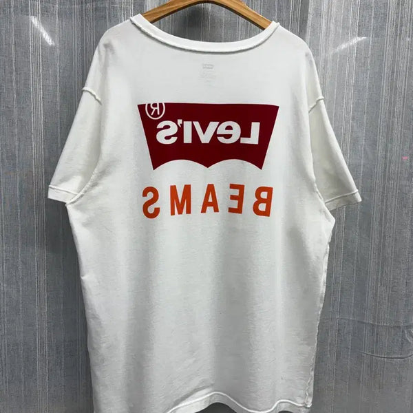 [BUNJANG] Levi's x BEAMS Reverse Print T-Shirt / Levi s x BEAMS 리바이스 빔즈 리버스 프린트 티셔츠
