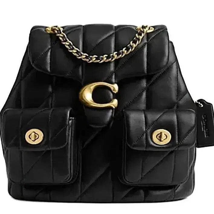 [BUNJANG] Coach Tabby Backpack Black Nappa Leather / [~7/30 5만원할인] 코치 태비 백팩 /블랙