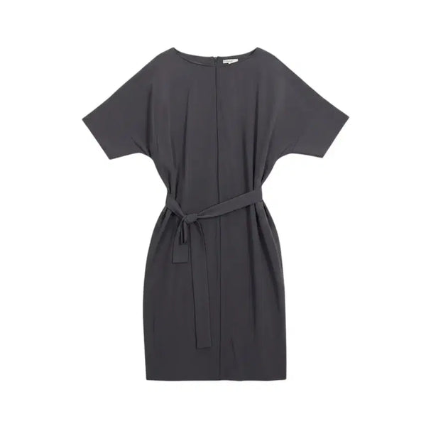 [BUNJANG] Women's S Size Deco Belted Slit Batwing Fit Dress GR / 여성S / 데코 벨티드 트임 가오리핏 원피스GR