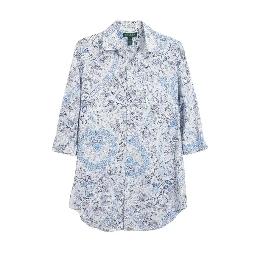 [BUNJANG] Lauren Ralph Lauren Paisley Blouse / 여성S / 로렌랄프로렌 고가라인 페이즐리 블라우스BL