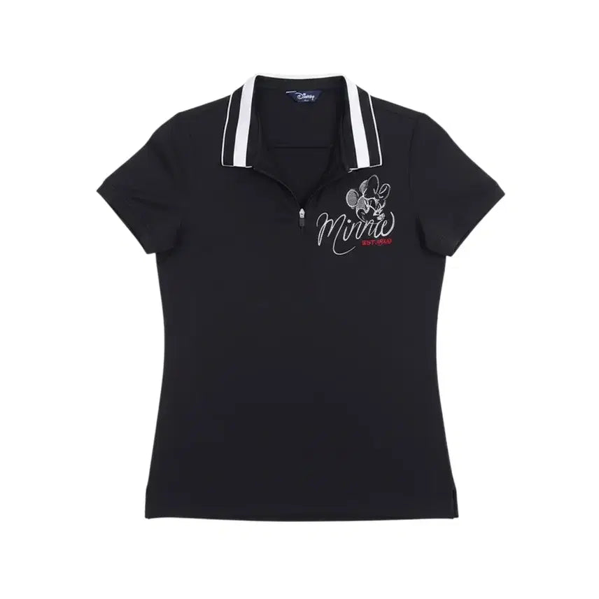 [BUNJANG] Women's 100% Functional Stretchable Golf Polo T-Shirt / 여성100/ 디즈니 기능성 신축 골프카라티