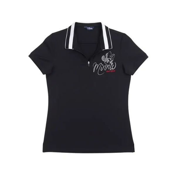 [BUNJANG] Women's 100% Functional Stretchable Golf Polo T-Shirt / 여성100/ 디즈니 기능성 신축 골프카라티
