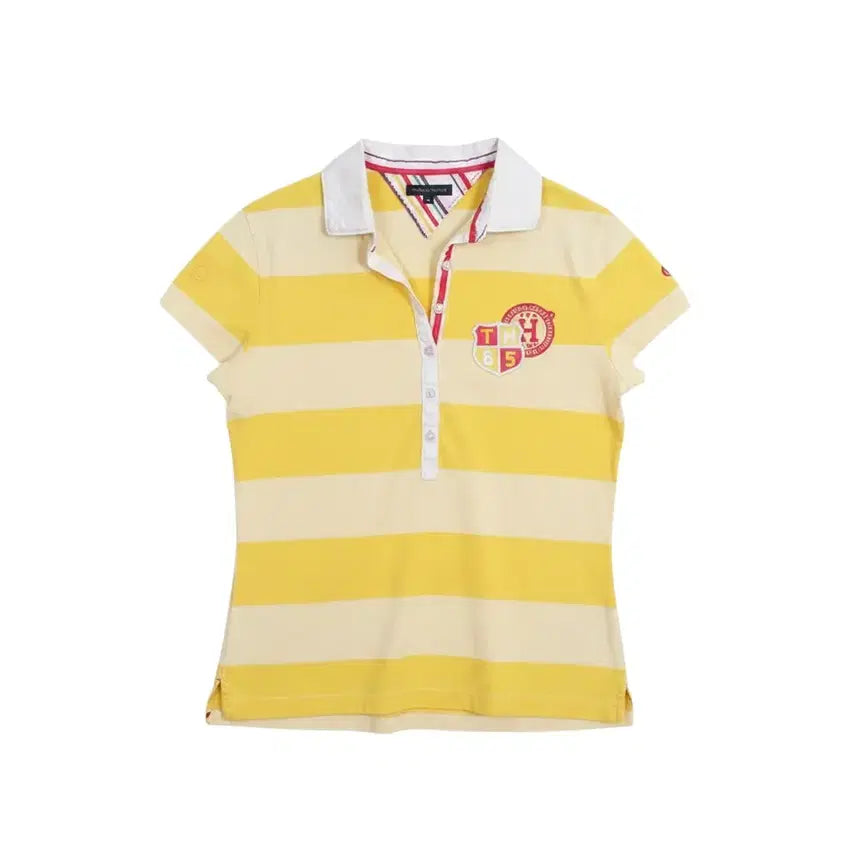 [BUNJANG] Tommy Hilfiger Striped Golf Polo Shirt Women's M / 여성M/ 타미힐피거 단가라 골프카라티