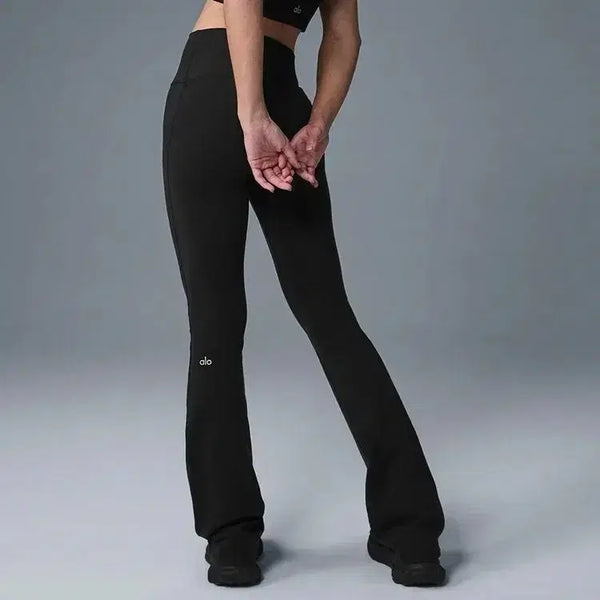 [BUNJANG] Alo High-Waist Bootcut Leggings Black / 알로 하이웨이스트 부츠컷 레깅스