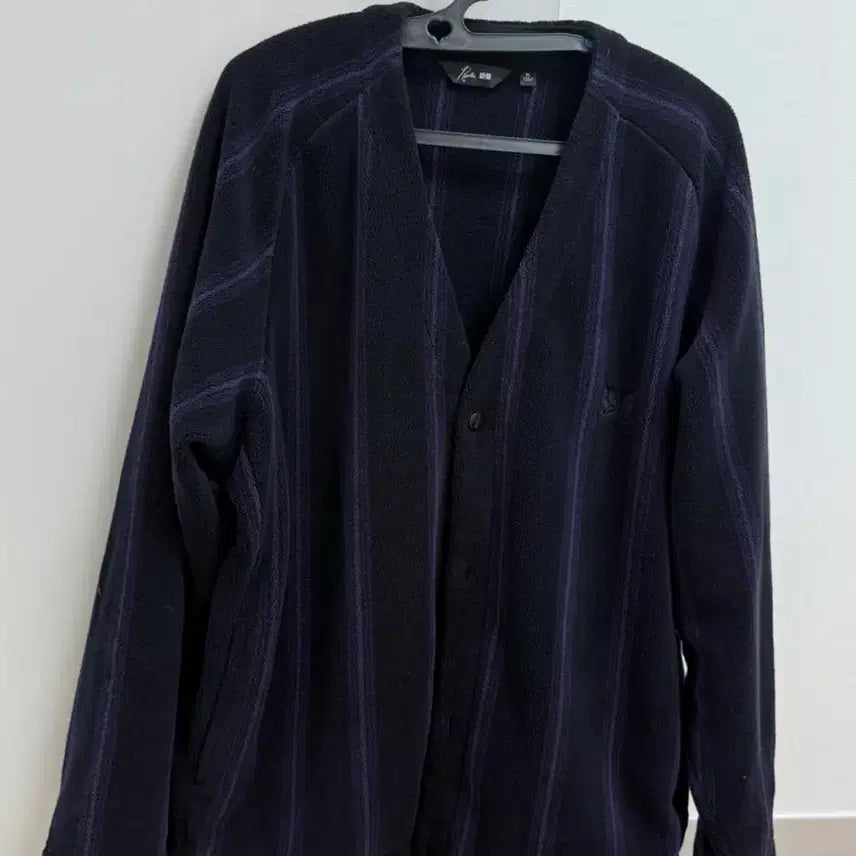 [BUNJANG] Uniqlo x Needles Cardigan Purple/Black XL / 유니클로 니들스 / 가디건 / XL