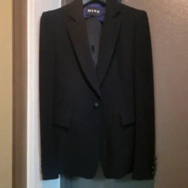 [BUNJANG] Mine Black Slim Fit Suit Jacket Size 82 / 한섬 MINE 블랙 슬림핏 정장 자켓 82사이즈