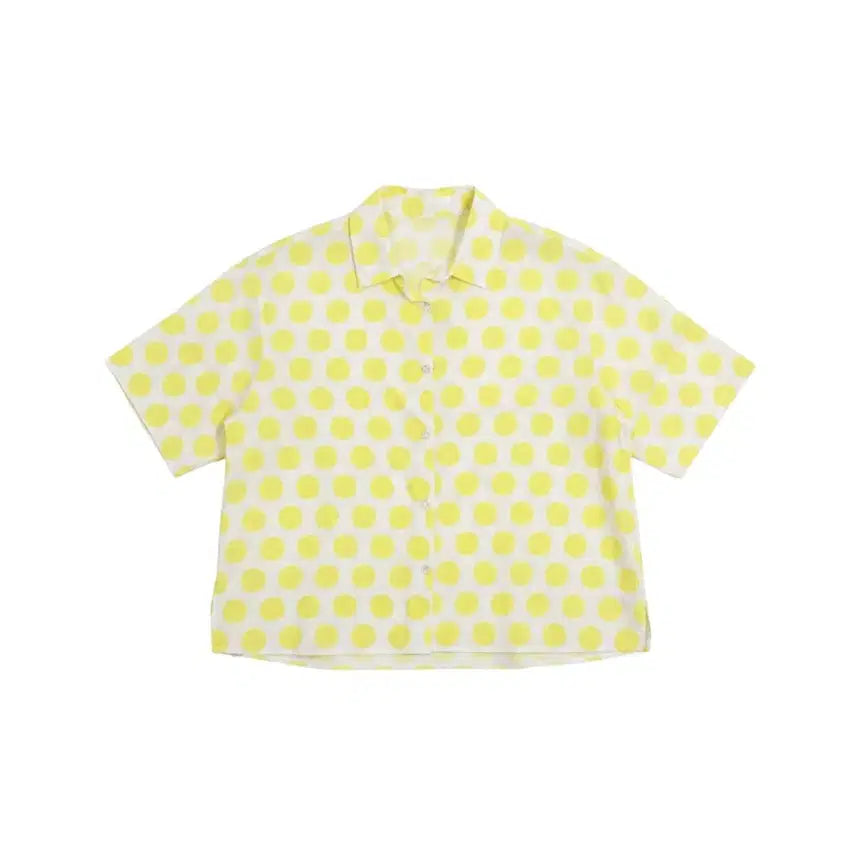 [BUNJANG] Anne Klein Polka Dot Short Sleeve Shirt / 여성F/ 앤클라인 땡땡이 반팔 셔츠