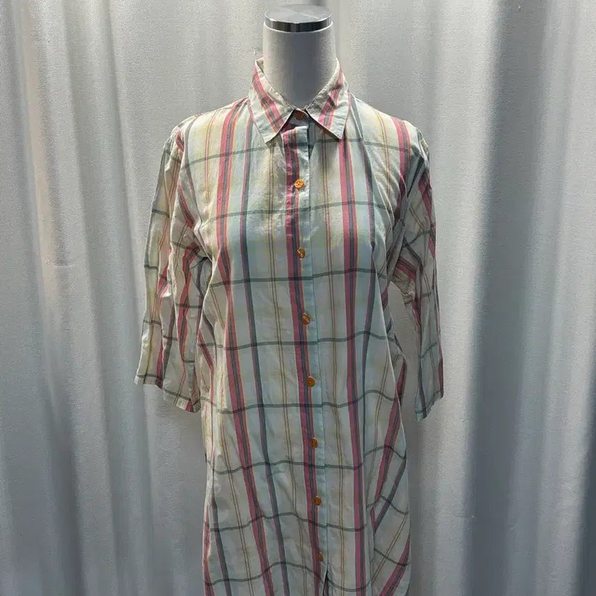 [BUNJANG] Calvin Klein Check Shirt / 캐빈클라인 남방 셔츠