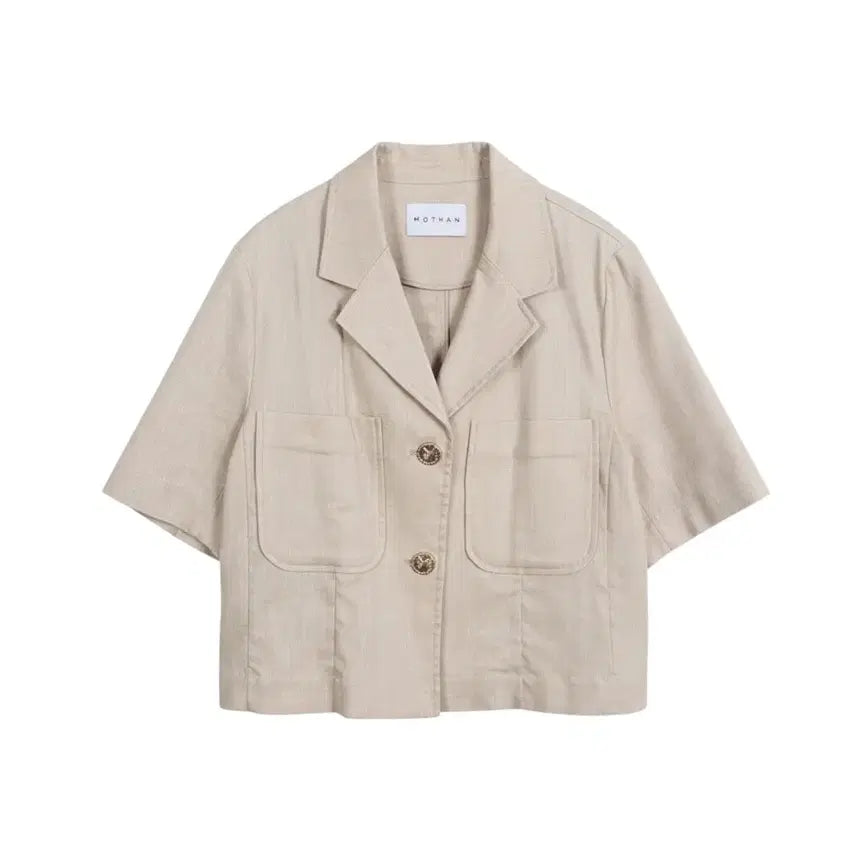 [BUNJANG] Mohan Mohair Blend Short Sleeve Jacket / 여성M/ 한섬 모한 마 혼방 반팔자켓