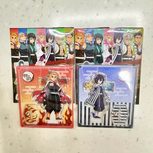 [BUNJANG] Demon Slayer: Kimetsu no Yaiba Acrylic Stand Set Vol. 2 (Obanai, Rengoku) / 귀멸의칼날 귀칼 아크릴 스탠드 2탄 오바나이 렌고쿠 일괄