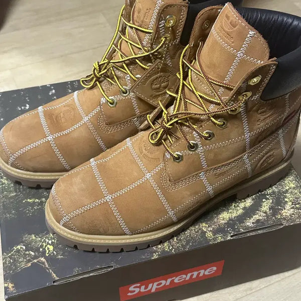 [BUNJANG] Supreme Timberland Patchwork 6-Inch Premium Waterproof Boots / [270] 슈프림 팀버랜드 패치워크 6인치 프리미엄 워터프루프 부츠