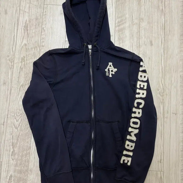 [BUNJANG] Abercrombie & Fitch Navy Hoodie Zip-Up L / 아베크롬비 후드집업 네이비 L