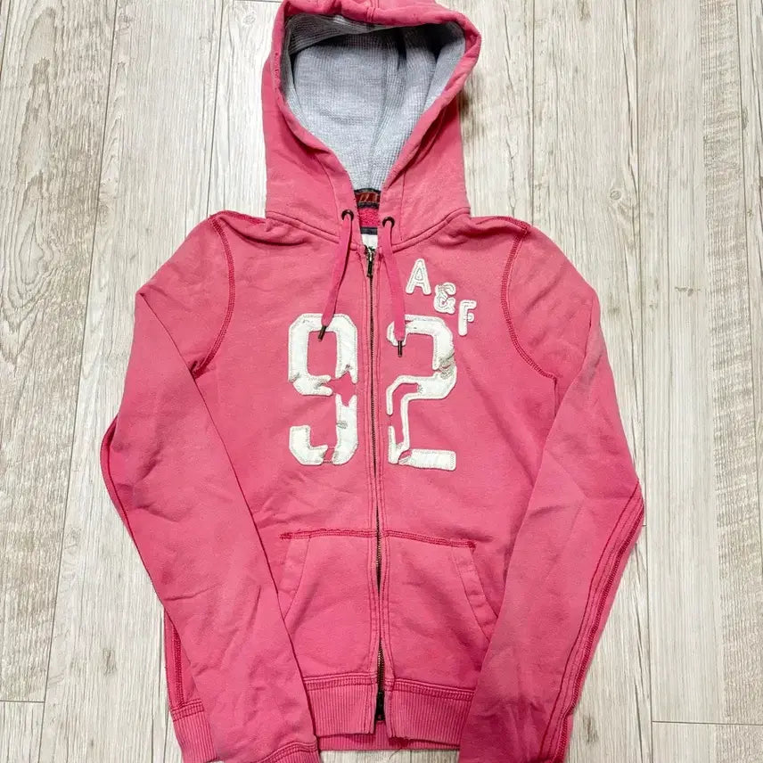 [BUNJANG] Abercrombie & Fitch Pink Hoodie Zip-up (M) / 아베크롬비 후드집업 핑크 m