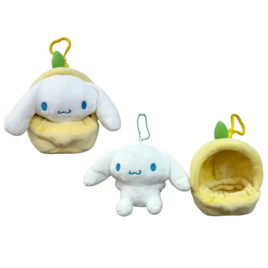 [BUNJANG] Sanrio Cinnamoroll Fruit House Lemon Keyring Plush / 산리오 시나모롤 과일하우스 레몬 키링 인형