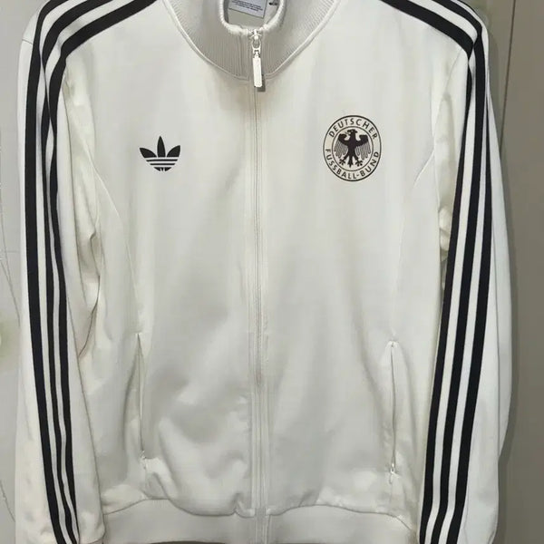 [BUNJANG] Adidas Germany National Football Team Track Top White / 아디다스 독일 축구 국가대표 트랙탑 화이트