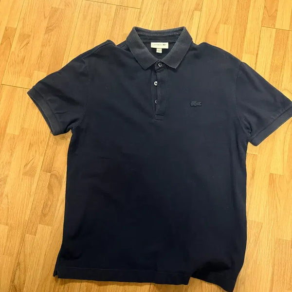 [BUNJANG] Lacoste Short Sleeve Polo Shirts Navy (2 pcs) / 라코스테 반팔 카라티 네이비 2벌