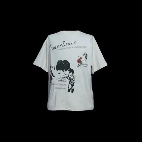 [BUNJANG] EMOS TANCE CLUB Rose Tee Short Sleeve Gray / (1) 에모스탠스클럽 로즈티 반팔 그레이