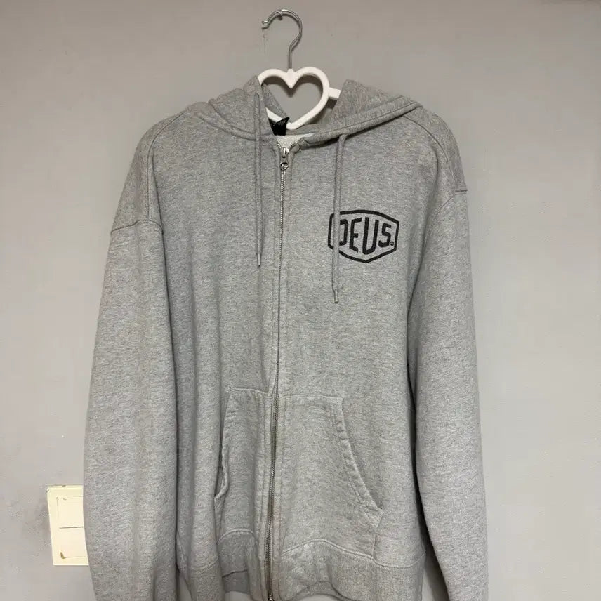 [BUNJANG] Deus Ex Machina Seoul Hoodie Gray L / 데우스엑스마키나 서울 후드집업 그레이 L 나염방식