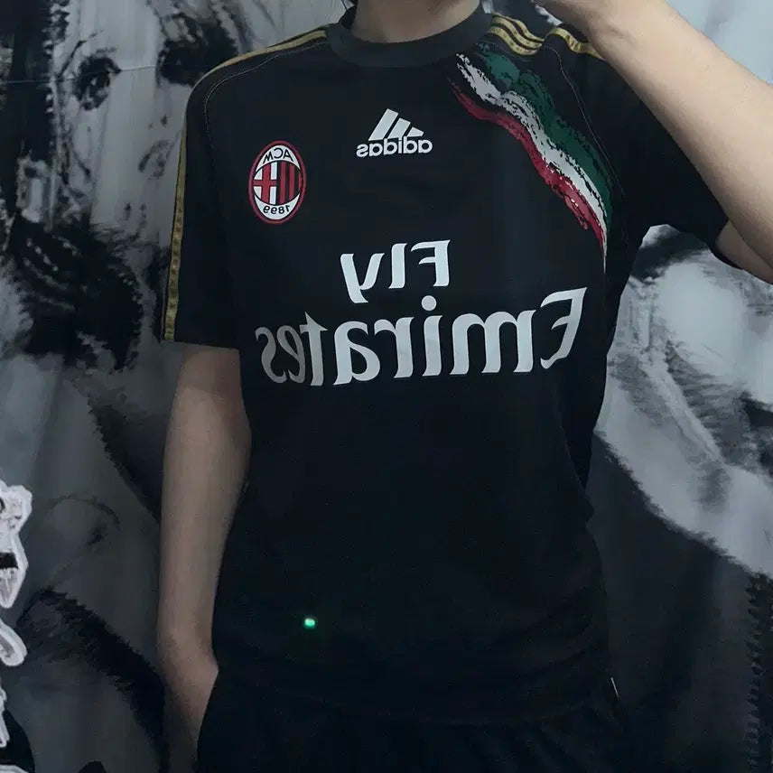 [BUNJANG] Adidas AC Milan 2013-2014 Short Sleeve Jersey / 13-14 아디다스 AC밀란 반팔 유니폼 져지
