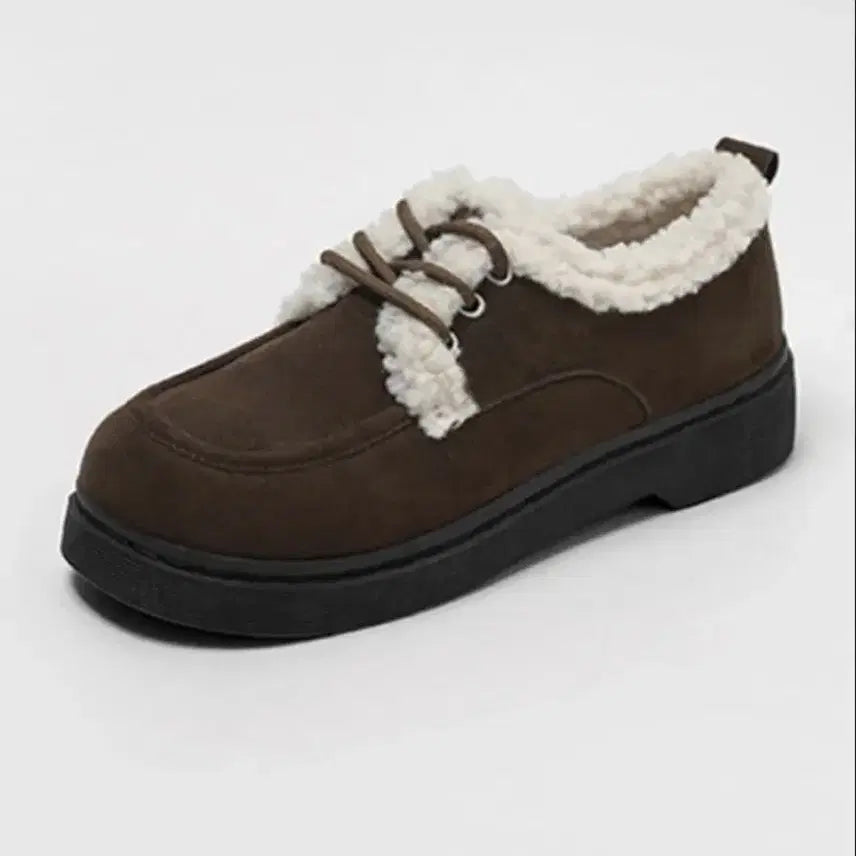 [BUNJANG] Suede Oxford Loafers Brown (235) / 스웨이드 옥스퍼드 단화 로퍼 브라운 235