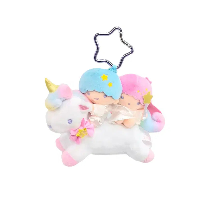 [BUNJANG] Sanrio Little Twin Stars Unicorn Plush Keychain / 산리오 리틀트윈스타 유니콘 인형 키링
