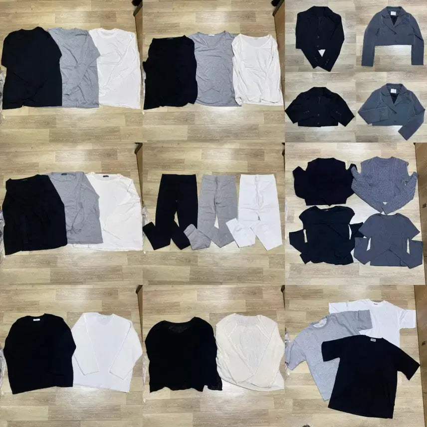 [BUNJANG] Women's Basic Apparel Collection: T-Shirts, Blazers, Leggings, and Knitwear / 무채색 자켓 기본템 티셔츠 등 여성 의류 모음 교신