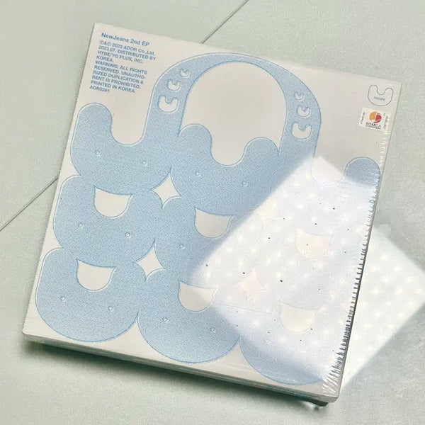 [BUNJANG] NewJeans 2nd EP 'Get Up' Bunny Beach Bag (Hanni Version) - Blue / 미개봉 뉴진스 2집 EP 겟 업 버니 비치백 블루 하니 버전