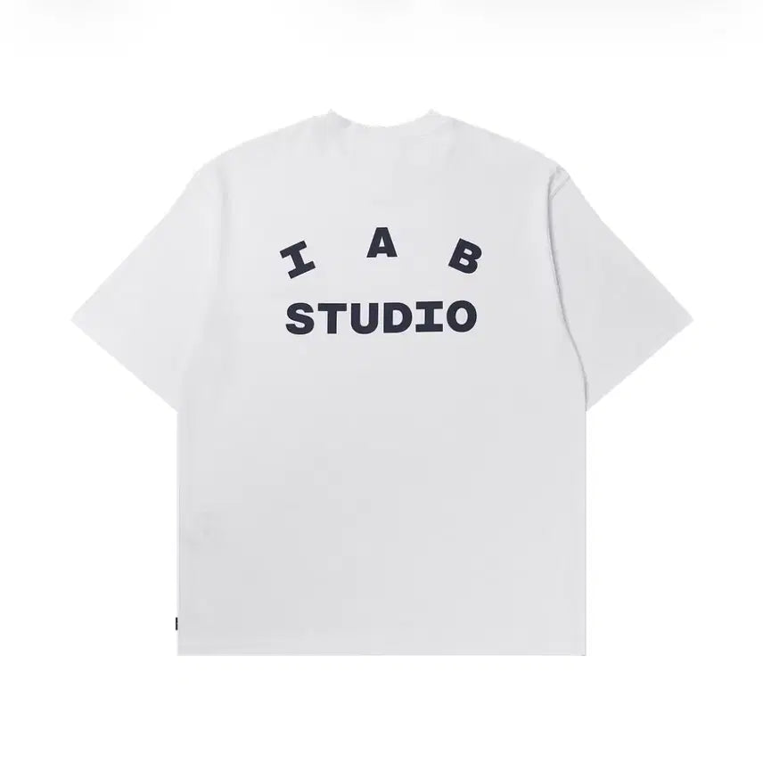 [BUNJANG] IAB STUDIO T-Shirt White Navy / [당일배송] 아이앱 스튜디오 티셔츠 화이트 네이비, 아이앱 반팔티셔츠