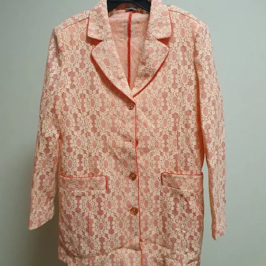 [BUNJANG] Lace Pink Jacket Women's Size 77 / (새상품)레이스 핑크 자켓 여성용 77사이즈