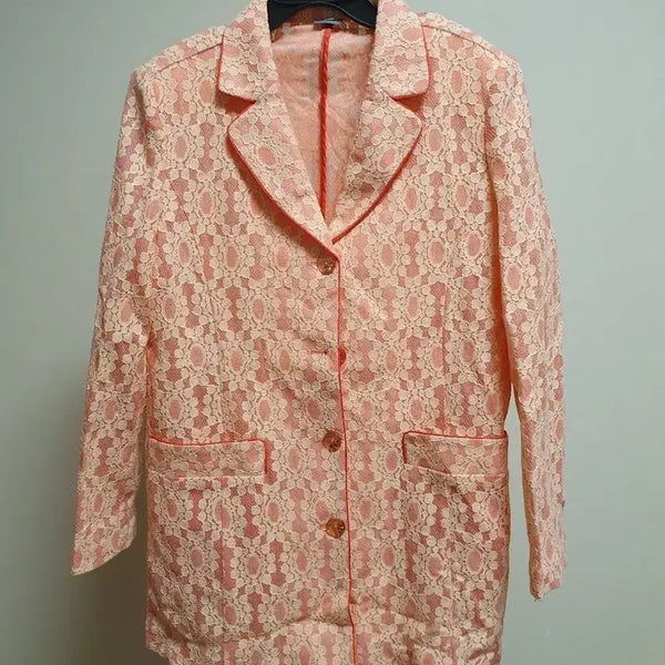 [BUNJANG] Lace Pink Jacket Women's Size 77 / (새상품)레이스 핑크 자켓 여성용 77사이즈